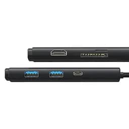 USB-Хаб Baseus USB-Hub Lite Series 6-Port Type-C HUB Docking Station (Type-C to HDMI+USB3.0*2+Type-C Data+SD (WKQX050001) - мініатюра 3