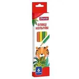 Карандаши цветные 1 Сентября Zoo Land, 6 цветов