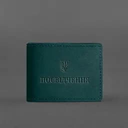 Універсальна шкіряна обкладинка для посвідчення зелена - мініатюра 5