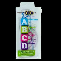 Набор пластиковых линеек ZiBi ABCD, прозрачный, 4 шт. (ZB.5684)