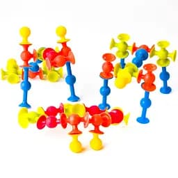 Конструктор Fat Brain Toys Mini Squigz з присосок 75 шт. (F107ML) - мініатюра 3