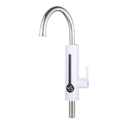 Проточный водонагреватель для кухни поворотный излив термопредохранитель датчик температуры 3,3 кВт белый Wezer SDR-A8TR