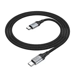 Кабель PD Hoco X102 Fresh 60W charging data cable Type-C to Type-C 1 м чорний