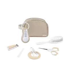 Косметичка Beaba з туалетними приладдями 7 предметів бежевий (920426)