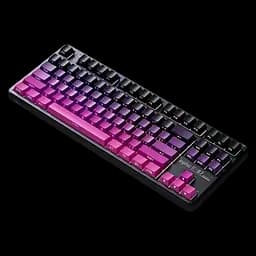 Клавіатура INPHIC K87 Black-Gold Switch Side Printed Gradient Black Pink - мініатюра 2