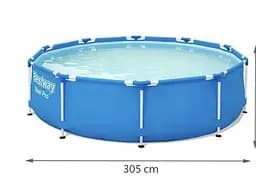 Каркасний круглий басейн Bestway Steel Pro 305×76 см, об’єм 4678 л, без фільтра - мініатюра 2