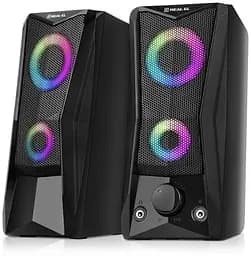 Колонки 2.0 S-107 Black 2 x 3 Вт REAL-EL teh0021035 - мініатюра 2