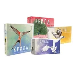 Настільна гра Ігромаг Крила з доповненнями Птахи Європи + Птахи Океанії + Птахи Азії (укр.) (STM910+3)
