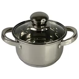 Кастрюля Krauzer Constant, со стеклянной крышкой, 14 см, 1 л (78003)