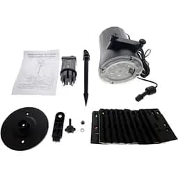 Вуличний лазерний проєктор XPRO Garden Projector Card № ZP1 (24) для Різдва, Нового року, Хелловіну з 12 різними слайдами для свят з пультом чорний (GR-67_438) - мініатюра 4
