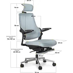 Офісне крісло Mealux Y-565 KBGL (Y-565 KBGL)  - мініатюра 3