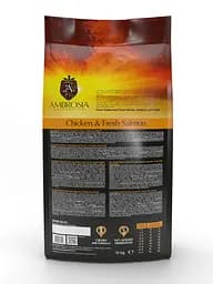 Корм сухий Ambrosia Grain Free Dog Adult Chicken & Fresh Salmon для дорослих собак усіх порід з куркою та свіжим лососем 12 кг - мініатюра 3