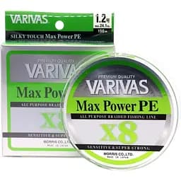 Шнур Varivas Max Power PE X8 Lime Green 150 m 7.5 kg 0.148 mm 0.8 (1102-13502)
