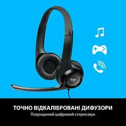 Гарнітура Logitech H390 USB Black (981-000406) - мініатюра 3