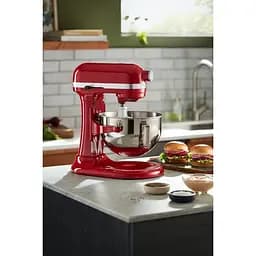 Кухонна машина KitchenAid Heavy Duty 5KSM55SXXEER з підйомною чашею 5.2 л червона (5KSM55SXXEER) - мініатюра 11