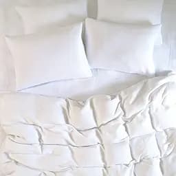 Комплект постільної білизни Barine вафельна Waffle Євро Білий 000165559