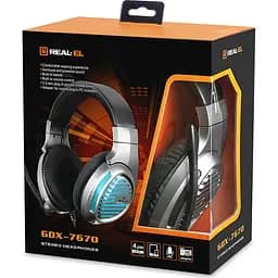 Ігрові навушники REAL-EL GDX-7670 GunMetal (EL124100040) [112561] - мініатюра 11