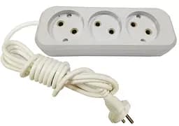 Удлинитель 1.5 метра 3 гнезда без заземления (проволока 100% медь) MODERN (18270) ТМ LUMANO