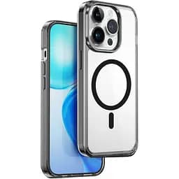 Чехол Wiwu Magnetic Crystal Case для Apple iPhone 15 Pro Transparent/Black [96963]