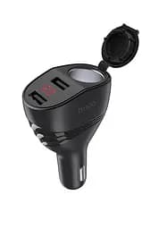 Автомобільний зарядний пристрій Hoco Z34 Thunder power має два USB-виходи