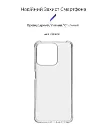 Прозрачный чехол для Realme C51/Note 50 с защитой камеры и усиленными бортами, тонкий, силиконовый, бесцветный, ударопрочный, противоударный бампер с закрытой камерой, ArmorStandart (ARM72821) - мініатюра 2