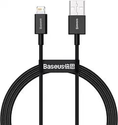 Кабель Baseus Superior Series Fast Charging Data Cable USB to Lightning 2.4A 2 м Чорний - мініатюра 2