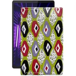 Чехол StatusCASE из экокожи для планшета Lenovo M10 Plus TB-X606F Камни-цветные