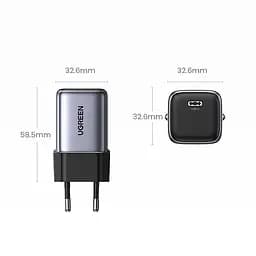 Зарядний пристрій 1xUSB 30W (USB-C) Gan PD Nexode Mini Сірий CD319 Ugreen - мініатюра 4
