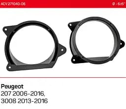 Проставки під динаміки ACV 271040-06 для автомобілів Peugeot 207, 3008 - мініатюра 3