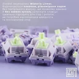 Клавіатура Epomaker Shadow-S Wisteria Linear Switch Pink (SHS-P-WL) [125693] - мініатюра 4