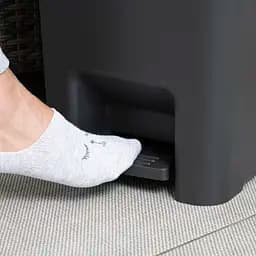 Відро для сміття MBM My Home з кришкою та педаллю 20 л антрацит (BIN-01 20L ANTHRACITE) - мініатюра 11