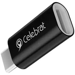 Перехідник Celebrat CA-02 OTG Adapter Type-C to Lightning Connector Black