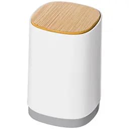 Органайзер для ватных палочек или зубочисток МВМ My Home Scandinavia 7.1х11 см белый (FH-40 WHITE/WOOD)