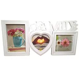 Мультирамка для 3 фото біла 53.5 х 18 х 2 см (32029)