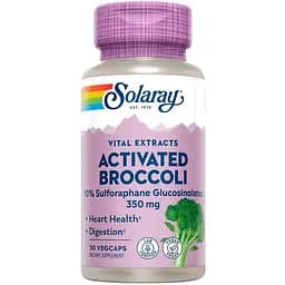 Натуральна добавка Solaray Activated Broccoli Seed Extract 350 mg, 30 вегакапсул