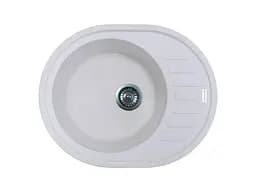 Кухонна мийка Adamant OVUM біла 615x495x200 мм, з крилом 61,5 см
