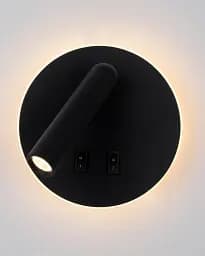 Бра, настінний світильник Italux WL-53742-1-BK Furla LED 2x8W 3000K 516Lm IP20 чорний - мініатюра 3