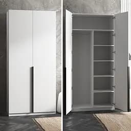 Шкаф для одежды Vays M-27, со штангой и полками, ЛДСП, 100×50×220 см - для спальни, гостиной, прихожей