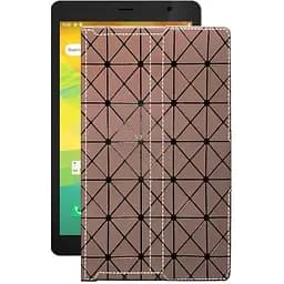 Чехол StatusCASE из экокожи для планшета Prestigio Node A8 3G PMT4208 Коричневый ромб