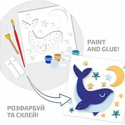 Набір картина 3D Rosa Talent Кит МДФ ґрунтоване 18х18 см  - мініатюра 3