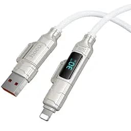 Дата кабель Hoco U152 Fortune 4in1 Type-C to Lightning/Type-C to USB 240W (1.2m) Light Gray - мініатюра 4