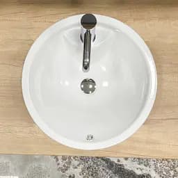 Умивальник VBI Pianette white врізний VBI-018015, Білий - мініатюра 3