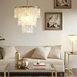 Золотой подвес ATHELIA с перламутровыми пластинами | Line F | Арт. 1537-300 GD