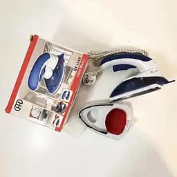 Дорожня міні праска з функцією вертикального відпарювача Mini Steam Iron HT-558B 1000Вт Синій - мініатюра 7