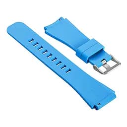 Силіконовий ремінець Watchbands для Samsung Gear S3 - блакитний (WB001BLUE3) - мініатюра 2