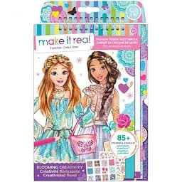 Блокнот з трафаретами Make it Real Квіткова фантазія (MR3202)