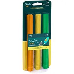 Набір стрижнів для 3D-ручки Мікс 3Doodler Start 3DS-ECO-MIX2-75 75 шт. Помаранчевий, жовтий, зелений