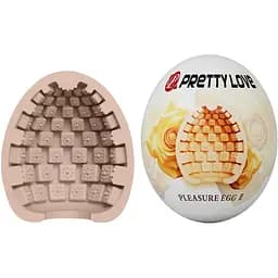 Мастурбатор яйце Pretty Love Pleasure Egg II бежевий
