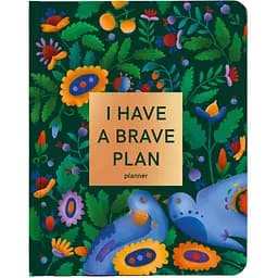 Блокнот для планування Orner I have a brave plan квіти зелений