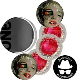 Презервативи One Color Sensation Likes It Hot Рожеві 5 шт. в кейсі (ROZ6501052010) - мініатюра 2